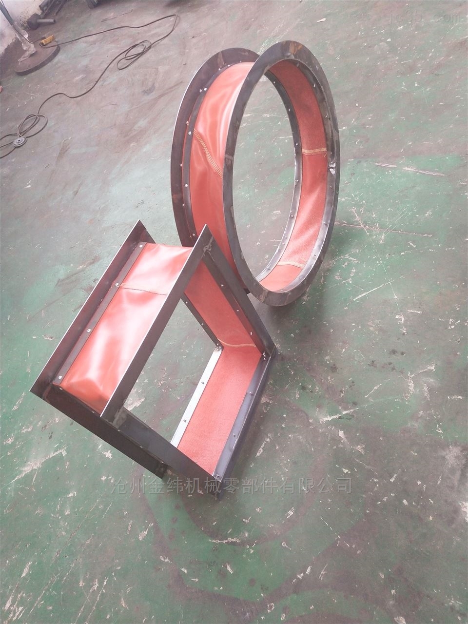 防火伸缩帆布耐高温软连接-沧州金纬机械零部件有限公司