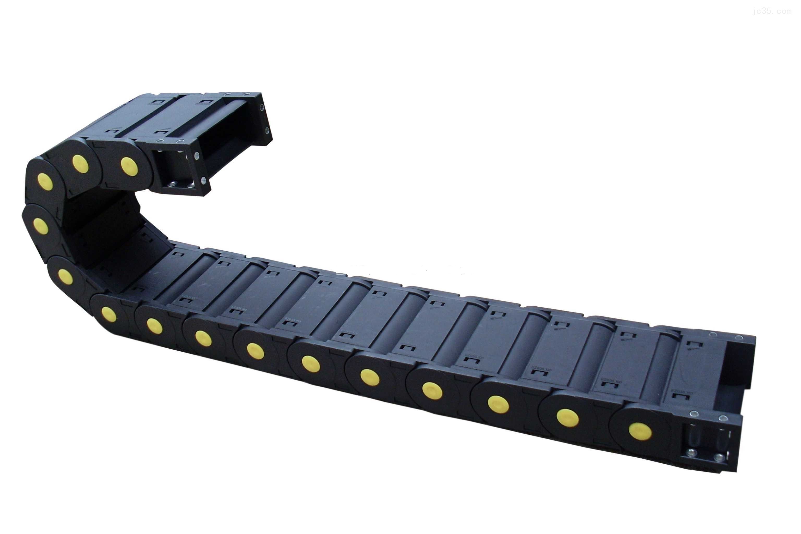 封闭式塑料拖链 拖链每节都能打开